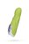 Нежно-зелёный вибратор Dolce Jaxon - 12,5 см, цвет зеленый - Toyfa