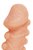Телесная закрытая насадка с шишечками Cock Sleeve 008 Size M - 15,6 см., цвет телесный - Kokos