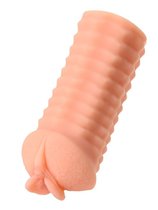 Мастурбатор-вагина ELEGANCE с ребрами на поверхности, цвет телесный - Kokos