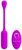 Лиловое виброяйцо Lechies с пультом ДУ, цвет лиловый - Baile
