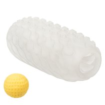 Двусторонний мастурбатор с желтым стимулирующим шариком Reversible Squishy Ball Stroker, цвет прозрачный - California Exotic Novelties