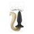 Чёрная анальная пробка с хвостом цвета блонд Filly Tails Palomino, цвет черный - NS Novelties