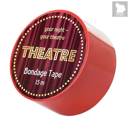 Красный бондажный скотч TOYFA Theatre - 15 м., цвет красный - Toyfa