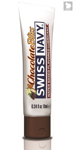 Лубрикант с ароматом шоколада Swiss Navy Chocolate Bliss Lube - 10 мл. - Swiss Navy
