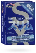 SAGAMI Xtreme Feel Fit 3шт. Презервативы супер облегающие. латекс 0,06 мм - Sagami