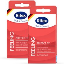 Презервативы анатомической формы с накопителем RITEX PERFECT FIT - 8 шт. - RITEX