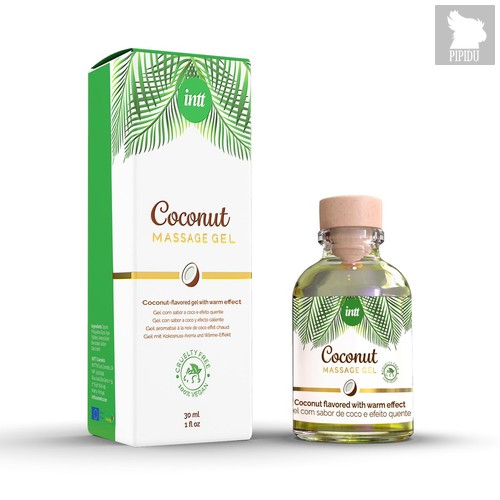 Массажный гель с ароматом кокоса Coconut - 30 мл. - INTT