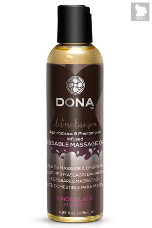 Вкусовое массажное масло DONA Kissable Massage Oil Chocolate Mousse 125 мл - DONA by JO
