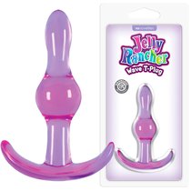 Анальная пробка Jelly Rancher T-Plug - Wave - NS Novelties