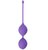 Фиолетовые вагинальные шарики SEE YOU IN BLOOM DUO BALLS 29MM, цвет фиолетовый - Dream toys