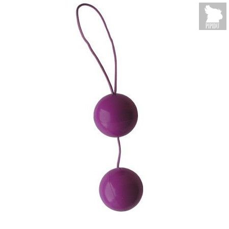 Фиолетовые вагинальные шарики Balls, цвет фиолетовый - Bioritm