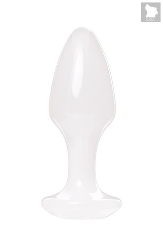 Белая акриловая анальная втулка - 8 см., цвет белый - Toyfa