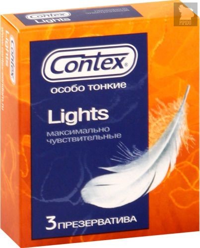 Особо тонкие презервативы Contex Lights - 3 шт. - CONTEX