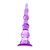 Фиолетовый анальный вибромассажёр-ёлочка - 14,5 см, цвет фиолетовый - SEXTOY