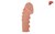 Насадка на фаллос, с пузыриками, венками и ребристостью, размер S, EXTREMESLEEVE ES.009-S, цвет телесный - Kokos