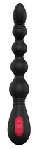 Черный вибромассажер для анальной стимуляции ANAL FLEXI BEADS - 21 см., цвет черный - Dream toys