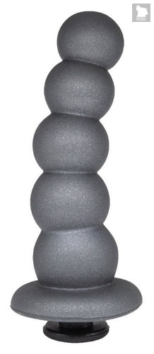 Черная насадка-елочка PLATINUM 6" - 17 см., цвет черный - Lovetoy (А-Полимер)