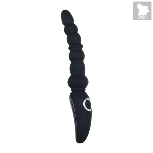 Черная анальная виброелочка Magic Stick - 22,6 см., цвет черный - Evolved