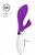 Фиолетовый вибратор-кролик Achelois - 21,8 см., цвет фиолетовый - Shots Media