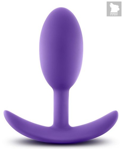 Фиолетовая анальная пробка Wearable Vibra Slim Plug Medium - 10,1 см., цвет фиолетовый - Blush Novelties