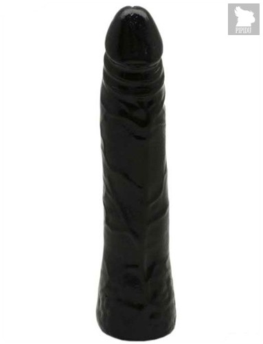 Черный гнущийся фаллоимитатор REALISTIC - 18,5 см., цвет черный - Eroticon