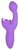 Фиолетовый вибратор-кролик Rechargeable Butterfly Kiss, цвет фиолетовый - California Exotic Novelties