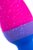 Сине-розовая анальная втулка Reed - 10 см., цвет розовый/синий - Toyfa