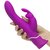 Лиловый вибратор-кролик Curve Rechargeable Rabbit Vibrator - 25,4 см., цвет лиловый - Happy rabbit