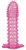 Гелевая розовая насадка с шипами - 12 см, цвет розовый - Toyfa