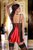 Роскошная сорочка Michele с кружевами, цвет красный/черный, L-XL - Beauty Night