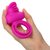 Ярко-розовое эрекционное кольцо Silicone Rechargeable Dual Clit Flicker, цвет розовый - California Exotic Novelties