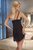 Полупрозрачная сорочка Renee с кружевной отделкой, цвет черный, L-XL - Beauty Night