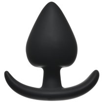 Чёрная анальная пробка Perfect Fit Plug Medium - 9 см, цвет черный - Lola Toys