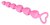 Розовая анальная цепочка Plip Plop - 17,5 см., цвет розовый - ORION