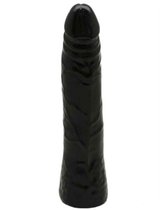 Черный гнущийся фаллоимитатор REALISTIC - 18,5 см., цвет черный - Eroticon