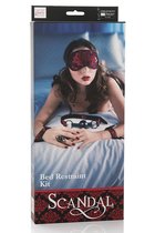 Комплект интимный SCANDAL BED RESTRAINT KIT, цвет черный - California Exotic Novelties