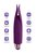 Фиолетовый клиторальный вибростимулятор FLO - 18,5 см., цвет фиолетовый - Toyfa