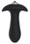 Черный анальный вибромассажер SPIRAL PLUG - 11 см., цвет черный - Dream toys