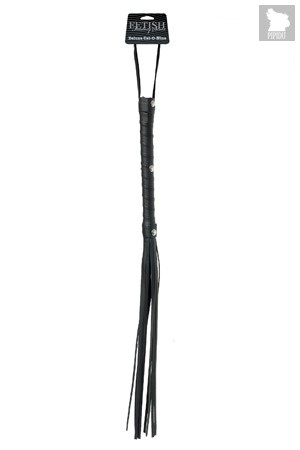 Чёрная плетка Deluxe Cat O Nine - 62 см - Pipedream