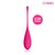 Розовый тяжелый вагинальный шарик со шнурком, цвет розовый - Bior toys