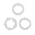 Набор эрекционных колец Renegade - Intensity Rings, цвет прозрачный - NS Novelties