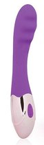 Фиолетовый ребристый вибромассажер с 10 режимами вибрации, цвет фиолетовый - Bioritm