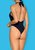 Слитный женский купальник Acantila, цвет черный, M - Obsessive