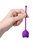 Фиолетовый силиконовый вагинальный шарик A-Toys с ушками, цвет фиолетовый - Toyfa