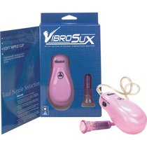 Розовый вибростимулятор для сосков VibroSux, цвет розовый - Nanma (NMC)