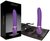 Фиолетовый рельефный вибратор из силикона, цвет фиолетовый - Fredericks of hollywood