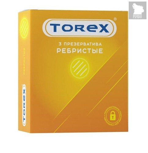 Текстурированные презервативы Torex "Ребристые" - 3 шт. - Torex