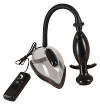 Вакуумная вибропомпа для половых губ Vibrating Vagina Sucker, цвет черный - ORION