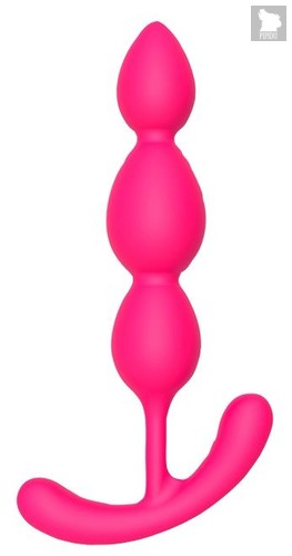 Розовый анальный стимулятор SILKY SMOOTH T-TEARDROP - 11 см., цвет розовый - Dream toys