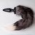 Анальная вибропробка Silver Fox с хвостом - Luxurious Tail